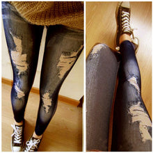 women-stretchy-skinny-jeggings-vintage-distressed-tights-denim-jeans-slim-pants BBL