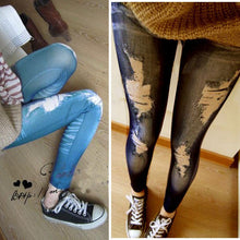 women-stretchy-skinny-jeggings-vintage-distressed-tights-denim-jeans-slim-pants BBL