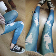 women-stretchy-skinny-jeggings-vintage-distressed-tights-denim-jeans-slim-pants BBL
