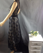 women-formal-party-long-maxi-dress-lace-floral-gown-dresses-white-black BBL