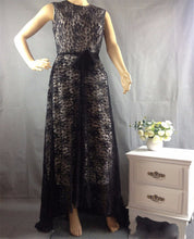 women-formal-party-long-maxi-dress-lace-floral-gown-dresses-white-black BBL