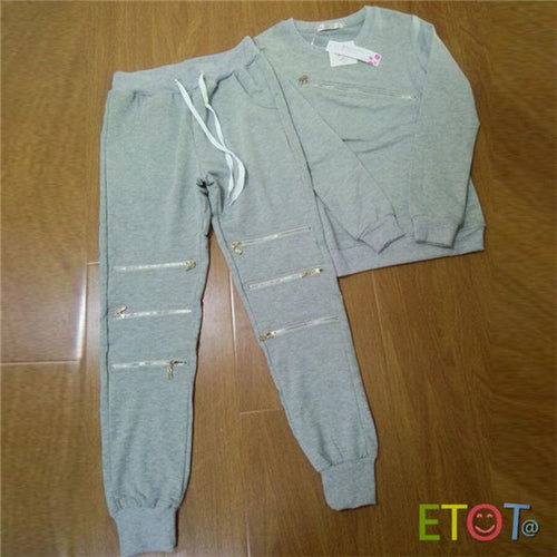 Women Sweatshirt Sport Tracksuits  Zipper Hoodies Set Long Sleeve Casual Women Tracksuits Sport Suits