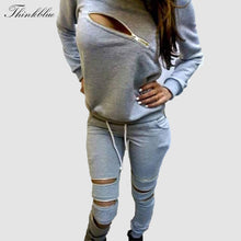 Women Sweatshirt Sport Tracksuits  Zipper Hoodies Set Long Sleeve Casual Women Tracksuits Sport Suits