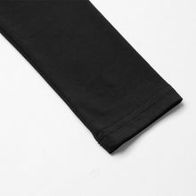 women-t-shirt-hollow-out-keyhole-halter-neck-top-long-sleeves-cold-shoulder-top-solid-slim-casual-tee-top-black BBL
