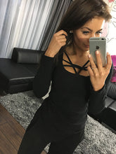 Women T shirt Casual Long Sleeve Hollow Out Spaghetti Strap Slim Long Sleeve Tops Tees Bandage T Shirts Top Femme GV399