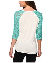 Women Tops & Tees Casual Lace Pachwork Three Quarter T-Shirts Slim O-neck T Shirt Women's Clothing Plus Size GV102