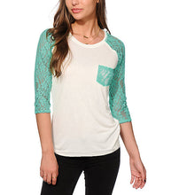Women Tops & Tees Casual Lace Pachwork Three Quarter T-Shirts Slim O-neck T Shirt Women's Clothing Plus Size GV102
