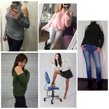 women-turtle-neck-knitted-sweater-fall-fashion-cold-shoulder-slim-maglioni-donna-vertical-striped-knitting-warm-pullover-tops BBL