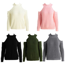 women-turtle-neck-knitted-sweater-fall-fashion-cold-shoulder-slim-maglioni-donna-vertical-striped-knitting-warm-pullover-tops BBL