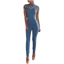 Women Turtleneck Jumpsuit Hollow Out Bandage Party Rompers Playsuits Sexy Long Jumpsuits Overalls 3 Colors GV440