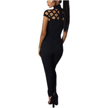 Women Turtleneck Jumpsuit Hollow Out Bandage Party Rompers Playsuits Sexy Long Jumpsuits Overalls 3 Colors GV440