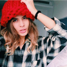 Women Warm Extra Coarse Wool Knitted Beanie Hat Cap Fisher Chapeu Gorros De Lana Touca Casquette Cappelli Bonnets Femme 7 colors
