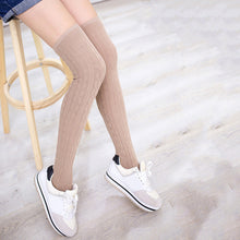 women-wool-braid-over-the-knee-thigh-highs-hose-stockings-twist-warm-stocking-py8 BBL