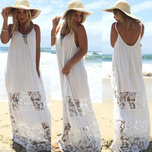 Women beach dress dress chiffonwomen dress Sexy Casual Lace Long Maxi Party Beach Dress vestido plus size