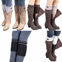 Women's Fashion Acrylic Fibers Soft and fashionable Knitted Leg Warmers Socks Boot Cover
