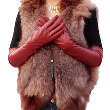 womens-faux-leather-elbow-gloves-long-gloves-warm-lined-finger-gloves-new-y8 BBL