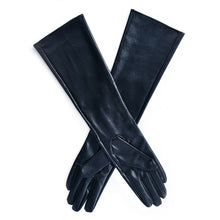 womens-faux-leather-elbow-gloves-long-gloves-warm-lined-finger-gloves-new-y8 BBL