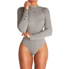Women's Sexy Bodysuit Top Long Sleeve Knitted Bodysuit Women Slim Bodycon Jumpsuit Body Tops Women