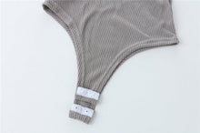 Women's Sexy Bodysuit Top Long Sleeve Knitted Bodysuit Women Slim Bodycon Jumpsuit Body Tops Women