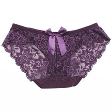 womens-sexy-lace-briefs-flowers-panties-see-through-bow-knot-underwear-panty-knickers-11-colors BBL