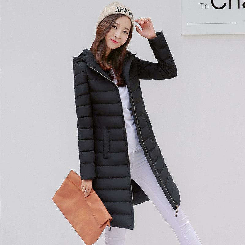 Women's Parka 80% Down Parka Women Long Slim Parks For Women Down Coat Zipper Up M/L/XL/XXL