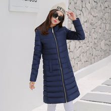Women's Parka 80% Down Parka Women Long Slim Parks For Women Down Coat Zipper Up M/L/XL/XXL