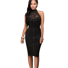 Womens Sexy Bodycon Dress Mesh Patchwork Back Open Party Dress Knee Length Sequined Off Shoulder Women Dress Bandage