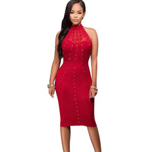 Womens Sexy Bodycon Dress Mesh Patchwork Back Open Party Dress Knee Length Sequined Off Shoulder Women Dress Bandage