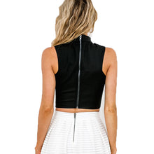 Womens Sexy Crop Top Back Zipper Halter Top V Neck Women Tops Short Cropped Tank Top Sleeveless Plus Size