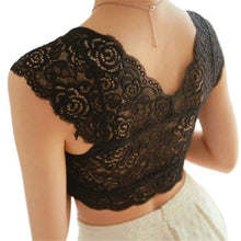 Womens Sexy Lace Bustier Crop Top Black White Crochet Top Hollow Out Short Tank Top Floral Womens Crop Top Bustier