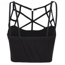 Womens Sexy Strappy Bra All-matched Hollow Bustier Crop Top Harajuku Cut Out Cross Women's Bralet Cropped Top Camis Tank Vest