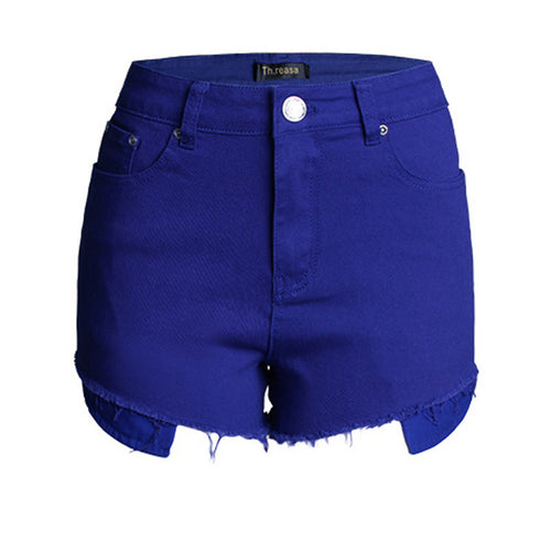 Womens Sexy Super Short Shorts Shorts Vintage High Waist Shorts Women Pantalon Femme Casual Candy Color Denim Shorts
