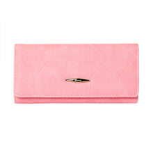 womens-wallets-and-purses-candycolor-pure-long-purse-with-credit-card-holder-pu-leather-billetera-mujer-pink-carteira-mujer BBL