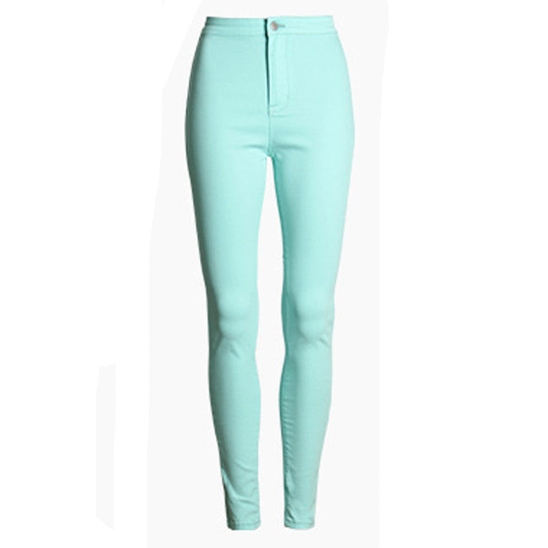 XS-XXL High Waist Jeans Femme Sexy Slim Skinny Jeans Woman Elastic Pencil Pants Denim Jeans For Women 9 Colors
