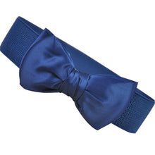 Fashion Women Bowknot Elastic Wide Stretch Buckle Waistband Waist Belt ping