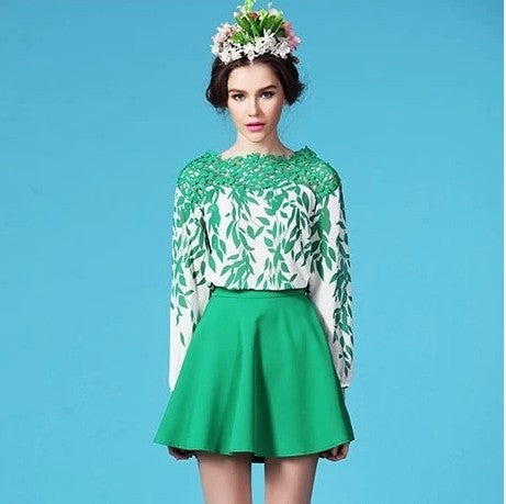 all matched skirt vintage high waist pleated skirts skater skirt womens