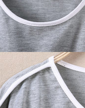 t-shirts-women-t-shirt-batwing-long-sleeve-contrast-line-o-neck-loose-top-casual-camisetas-mujer BBL